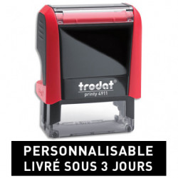 TRODAT PRINTY 4911 - 4 lignes - tampon société personnalisable empreinte 38x14mm