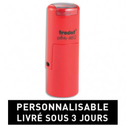 TRODAT PRINTY 4612 - 1 ligne - tampon société personnalisable empreinte Ronde 12x12mm