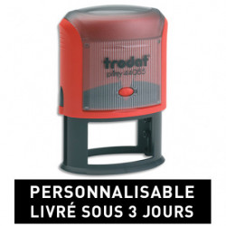 TRODAT PRINTY 44055 - 10 lignes - tampon société personnalisable empreinte Ovale 55x35mm