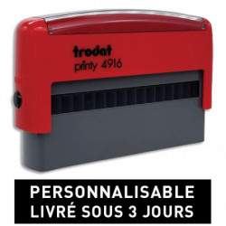 TRODAT PRINTY 4916 - 3 lignes - tampon société personnalisable empreinte 70x10mm