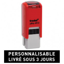 TRODAT PRINTY 4921 - 3 lignes - tampon société personnalisable empreinte Carrée 12x12mm