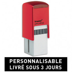TRODAT PRINTY 4922 - 5 lignes - tampon société personnalisable empreinte Carrée 20x20mm