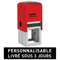 TRODAT PRINTY 4923 - 7 lignes - tampon société personnalisable empreinte Carrée 30x30mm