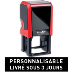 TRODAT PRINTY 4924 - 10 lignes - tampon société personnalisable empreinte Carrée 40x40mm