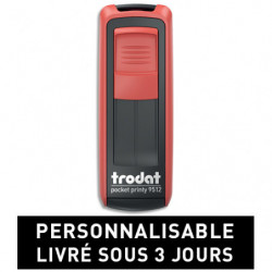 TRODAT MOBILE PRINTY 9512 - 5 lignes - tampon société personnalisable empreinte 47x18mm
