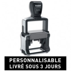 TRODAT PROLINE 5203 - 7 lignes - tampon société personnalisable empreinte 49x28mm