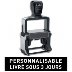 TRODAT PROLINE 5204 - 6 lignes - tampon société personnalisable empreinte 56x26 mm