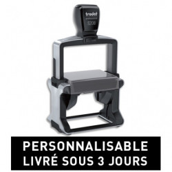 TRODAT PROLINE 5208 - 12 lignes - tampon société personnalisable empreinte 68x47mm