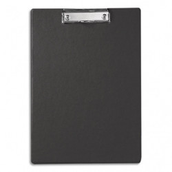 MAUL Porte-bloc simple A4 en PVC avec pince métal. Coloris noir