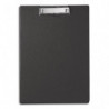 MAUL Porte-bloc simple A4 en PVC avec pince métal. Coloris noir