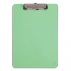 MAUL Porte-bloc simple A4 en polypropylène avec pince métal. Coloris vert