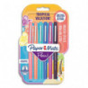 PAPERMATE Pochette de 6 Stylos feutres Flair Original Tropical, pointe 0,4mm