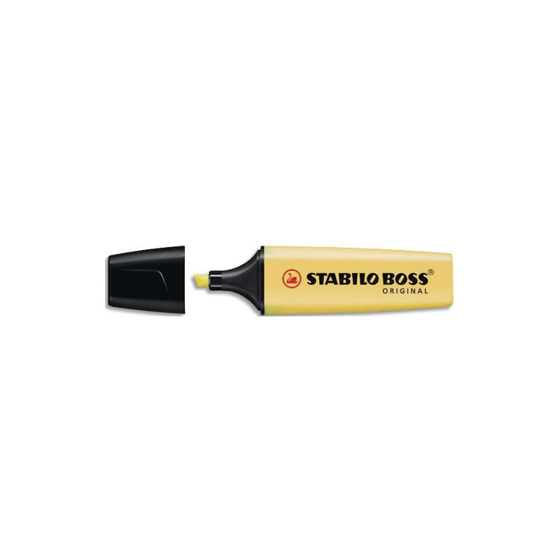 STABILO BOSS ORIGINAL Pastel surligneur pointe biseautée - Crème de jaune
