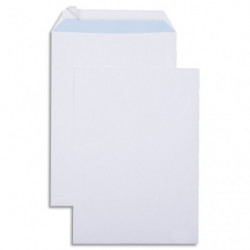 GPV Boîte de 250 pochettes vélin Blanc 90g C4 229x324mm auto-adhésives