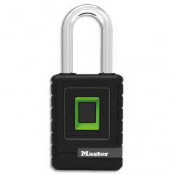 MASTER LOCK Cadenas biométrique en métal de largeur 56 mm. Possible 10 empreintes