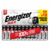 ENERGIZER Blister de 12 piles AA LR06 Max 7638900437782