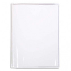 CALLIGRAPHE Protège-cahier Cristal 12/100° 24x32cm avec porte-étiquette. Transparent