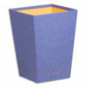 RHODIA Corbeille à papier Rhodiarama 15L en simili cuir italien. Dim (lxhxp) : 24x32x24 cm. Saphir