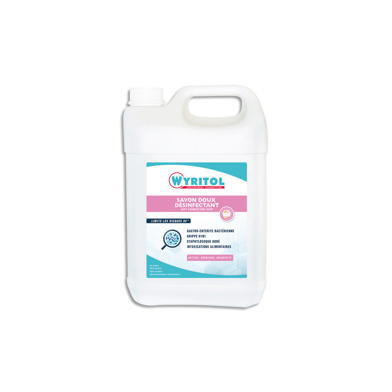 WYRITOL Bidon de 5 litres de Gel lavant désinfectant pour les mains