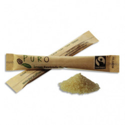 PURO Boîte de 1000 Sucre brun en bûchettes de 3g