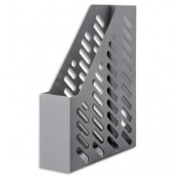 HAN Porte-revues KLASSIC KARMA PS recyclé. Certifié Ange Bleu. Dim (hxp) : 31,5x24,6 cm. Dos 7,6 cm. Gris