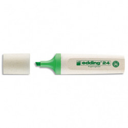 EDDING Surligneur ECOLINE-24 pointe biseautée a une largeur de trait de 2 à 5 mm. Couleur vert