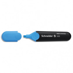 SCHNEIDER Surligneur Job bleu pointe biseautée Tracé de 1 à 5mm. Couleur d'encre bleue