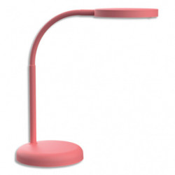 MAUL Lampe bureau LED MAULjoy, inclinable/orientable, 1880lux, 3000K, 769lm, 5 kWh/1000h, rose
