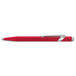 CARAN D'ACHE Stylo bille 849 Colormat X: Corps hexagonal en aluminium, finition microbillée - Corps Rouge