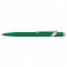 CARAN D'ACHE Stylo bille 849 Colormat X : Corps hexagonal en aluminium, finition microbillée - Corps Vert