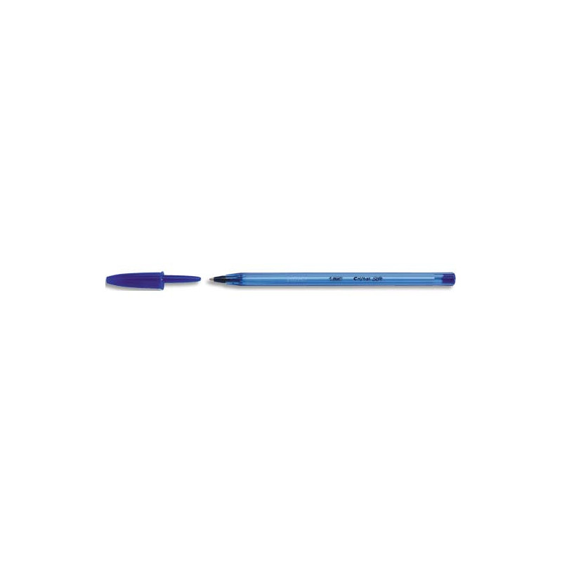 BIC Cristal Soft Stylos-Bille Pointe Moyenne (1,2 mm) - Bleu