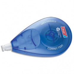 TESA Roller de correction jetable. Ruban 4,2 mm x 10m. Pour droitier et gaucher. Plastique 100% recyclé