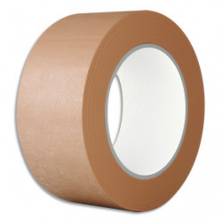 Ruban adhésif manuel brun composé d'un support en papier Kraft , colle caoutchouc 50mm x 50 m, 130 µm