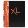 CANSON Carnet de 100 feuilles XL BOOK CROQUIS. Format A5, 90 grammes, grain léger. Spirale grand côté