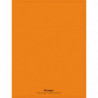 CONQUERANT C9 Cahier piqûre 24x32cm 48 pages 90g grands carreaux Seyès. Couverture polypropylène Orange