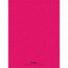 Cahier piqûre 24x32cm 48 pages 90g grands carreaux Seyès. Couverture polypropylène Rose