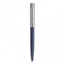 WATERMAN Allure Deluxe Bille pointe moyenne, capuchon, corps bleu, recharge d'encre bleue, coffret cadeau