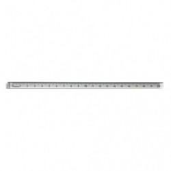 MINERVA Règle carrée de 20 cm transparente de qualité optique. Traçage technique avec marquage indélébile