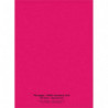 Cahier piqûre 24x32cm 96 pages 90g quadrillé 5x5. Couverture polypropylène Rose