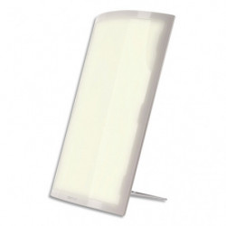 UNILUX Lampe luminothérapie DAYVIA 072 blanche. Alimentation : 72 W. Dim (l x h x p) : 35 x 56 x 9 cm.