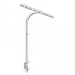 UNILUX Lampe bureau LED ergonomique. Grande amplitude lumineuse. 2700K to 5000K, 50 000h. Blanche