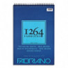 FABRIANO Bloc 1264 Multi-tech. 30 feuilles A3. Papier blanc naturel grain moy 300g.Spirale sur la largeur