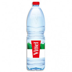 VITTEL Bouteille plastique d'eau d'1,5 litre minérale plate