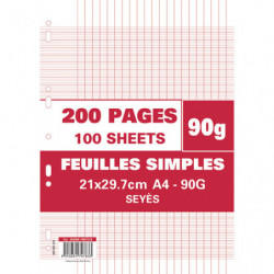 Sachet de 200 pages copies...