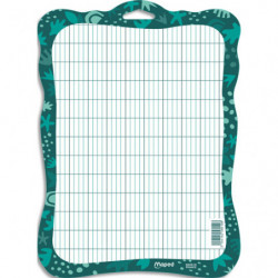 MAPED Ardoise blanche Smiling Planet 100% carton, sans plastique, durable et résistantee