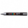 UNI POSCA Marqueur peinture. Pointe moyenne de 1,8 à 2,5mm (PC5M). Couleur argent