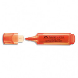 FABER CASTELL Surligneur TEXTLINER 1546, pointe feutre biseautée, coloris Orange