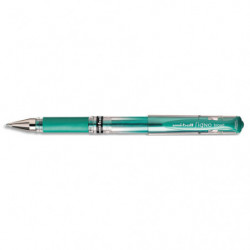 UNI-BALL Stylo encre gel Signo Broad avec grip et capuchon. Pointe large 1mm. Couleur vert métal