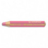 STABILO woody 3in1 crayon de couleur multi-surfaces mine extra-large (10 mm) - Rose