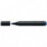 FABER CASTELL Marqueur permanent GRIP 1503, résiste à l'eau, pointe biseautée, coloris Bleu